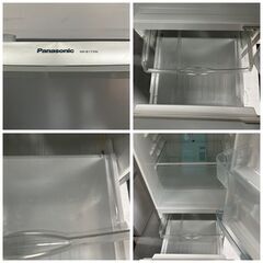 168L Panasonic 冷凍冷蔵庫 シルバー 容量大きめ 配送無料♬霜が付かない冷蔵庫♬日時指定可能♡の画像
