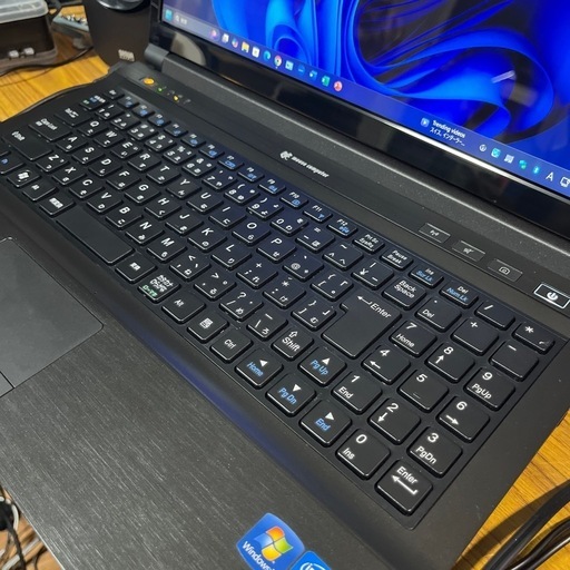 ノートパソコン Mouse Computer Windows11 CPU i7-3610QM  メモリ16GB SSD500GB+HD