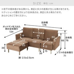 LOWYAカウチソファーの画像