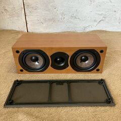 【ONKYO】オンキヨー センタースピーカー D-105C 動作確認済 状態良好 音響機器 本体のみ 木目柄 インテリア スピーカー 音響 サウンド Y1661の画像