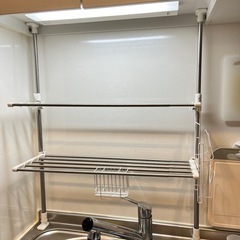 【無料】ニトリ　食器ラック　突っ張り式