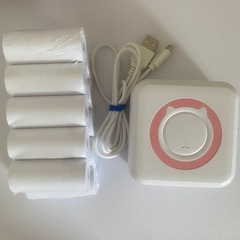 【お取引完了】スマホ用 インク不要のワイヤレスミニプリンター プ...