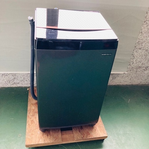 値下げ　アイリスオーヤマ　全自動洗濯機　IRIS IAW-T605BL 6.0kg 2021年　黒　動作品