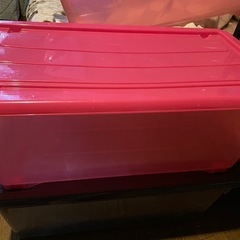 キャスター付き収納ケース(ピンク)
