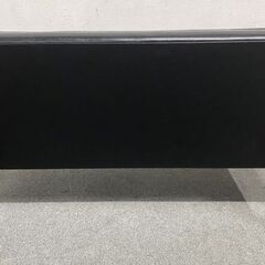 karimoku/カリモク60 Kチェア2シーター 二人掛け ブラック アームトップ/ラバートリー材 ソファ 中古家具 店頭引取歓迎 R9639の画像