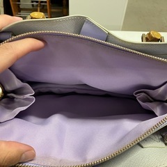☆値下げ☆H2506-246 トートバック パープル 付属品有り バラ売り不可　汚れ有りの画像