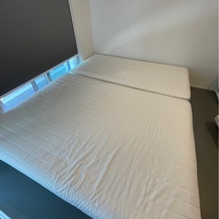 無印良品の脚付マットレスダブル美品