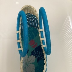カゴバック　ブルーの画像