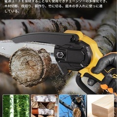 限定1点❣️新品未使用品✨️ チェーンソー 充電式 小型 電動チェーンソー ハンディチェーンソーの画像