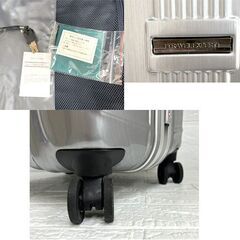 TRAVEL EXPERTキャリーケース　四輪　シルバー　スーツケース　TSA TRAVEL EXPERT TSAロック キャリーケース 鍵2個 60～70L 四輪