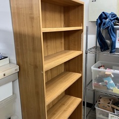 2506-247 木製本棚 5段 キズ汚れ有り