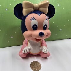 ミニーマウス　鳴き笛玩具　ソフビ人形　ヤングエポック社の画像