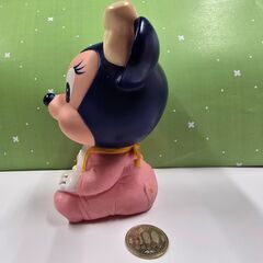 ミニーマウス　鳴き笛玩具　ソフビ人形　ヤングエポック社の画像