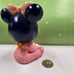 ミニーマウス　鳴き笛玩具　ソフビ人形　ヤングエポック社の画像