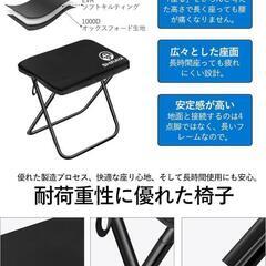 🎒【新品】SHIRAYA 折りたたみチェア収納一体型✨超軽量＆多機能（ブラック）の画像