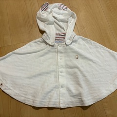 美品　ファミリア　ベビー　キッズ　赤ちゃん　子ども　ケープ　ブラ...