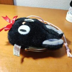 魔女の宅急便 ジジ ひも付き財布 ぬいぐるみ (白い台は含まれません)の画像