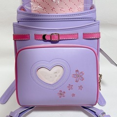 【新品未使用品】ランドセル　パール　女の子　桜刺繍　自動ロック錠の画像