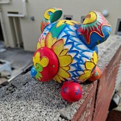 ⏹️カラフルなブタ🐷の貯金箱の画像