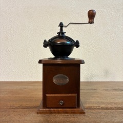 未使用 木製コーヒーミル 手動