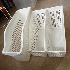 譲渡予定者あり。収納ケース　プラケース　書類立て　キッチン収納　