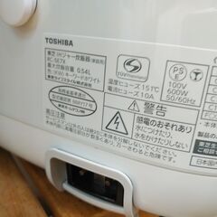 セール！品質保証☆配達有り！4400円(税込）東芝 IHジャー 炊飯器 3合炊き 2022年製 ホワイトの画像