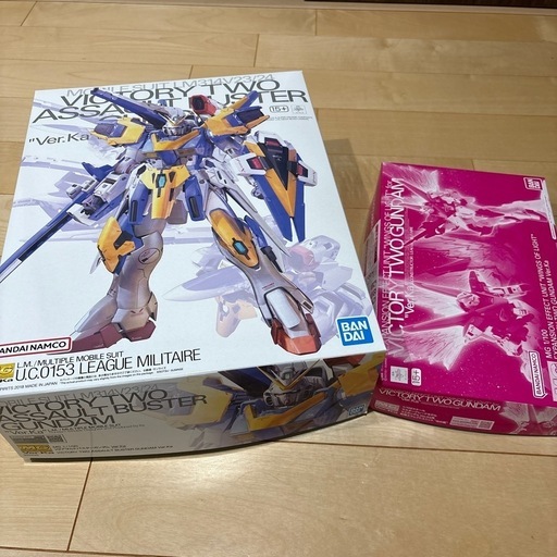 【新品・未組立・セット】MG 1/100 V2アサルトバスターガンダム Ver.Ka＋光の翼