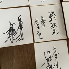 ジャイアンツ 巨人 サイン色紙セットの画像