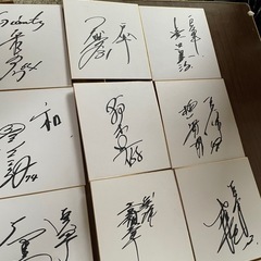 ジャイアンツ 巨人 サイン色紙セットの画像