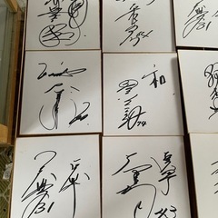 ジャイアンツ 巨人 サイン色紙セットの画像