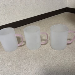 ガラスのマグカップ 3個セット