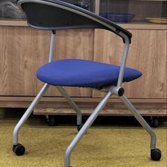 ●ウチダ 内田洋行 スタッカートシリーズ FM-290 ミーティングチェア キャスター付　スタッキングチェア 多目的チェアの画像