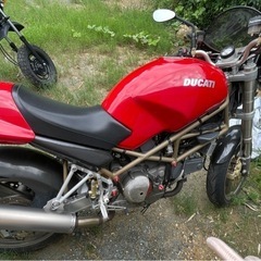 【車検あり】人気！イタリアのオシャレなバイク　DUCATI MONSTER 900 red 2000年 ドゥカティ　モンスター　900 赤　キャブレター式　の画像