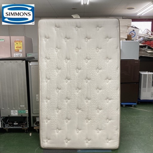 ジモティー限定価格！S159 ⭐ 最高級 SIMMONS シモンズ セミダブルマットレス ビューティーレストプレミアム 幅120cm USED