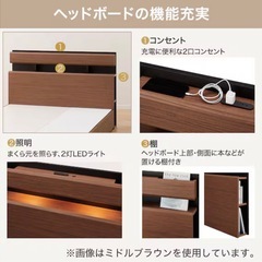 【取引き中】ニトリ 収納付きベッド　ダブルの画像