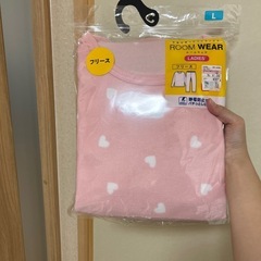 フリースパジャマ　グレーズボン付き　エルサイズ