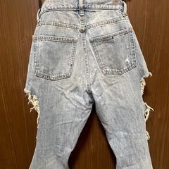 EMODAダメージ加工 ライトブルーデニムパンツの画像