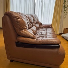 ソファー 3人掛け 革   の画像