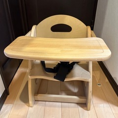 木製ローチェア スタンダード ナチュラルウッド ベビーチェア 安...