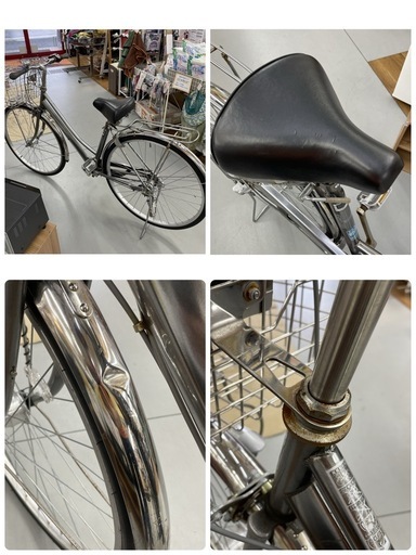 R647 ☀️軽快自転車☆ Raphia ☆ 27インチ ☆内装3段☆ローラー