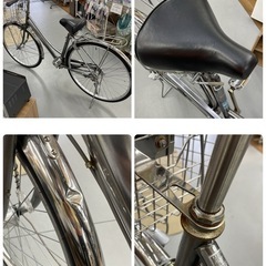 R647 ☀️軽快自転車☆ Raphia ☆ 27インチ ☆内装3段☆ローラー