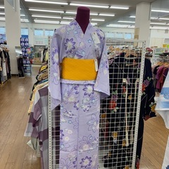 リユースのサカイ東金店　婦人浴衣　紫系　M〜Lサイズ　※浴衣単品...