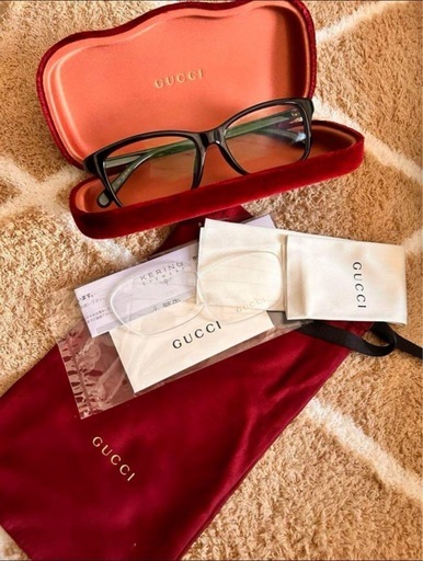 大人気【正規品】美品GUCCIメガネフレーム メガネアジアンフィット
