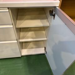 【愛品館八千代店】パモウナ　キッチンカウンター　140白の画像