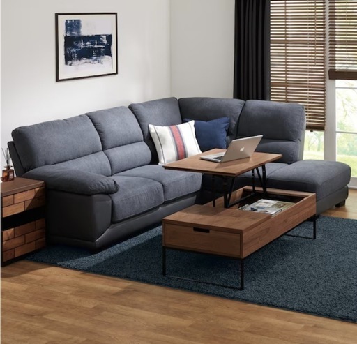 【値下げ】ソファ 布張りカウチソファ  ニトリ