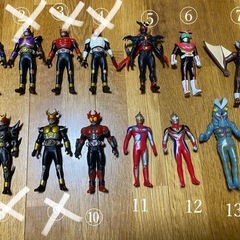 ウルトラマン仮面ライダーフィギア