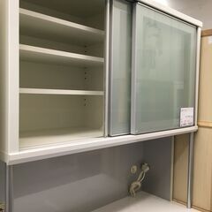 ★リユースのサカイ横浜南店★YM1036 松田家具 レンジボード ホワイト W118×D48.5×H205 クリーニング済みの画像