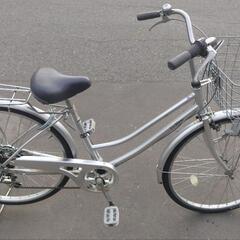 【売約済み】26インチ 🚲 中古 自転車 12,800円 🔁6段切替 🔑鍵新品 💡ライト付 新規防犯登録料コミ 740の画像