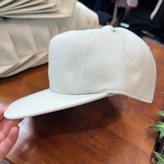 新品　18個　野球　ソフトボール　帽子　オフホワイトの画像