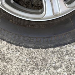 145/80R13 スタッドレス４本セット（ホイール付き）　ブリヂストンアイスパートナーの画像